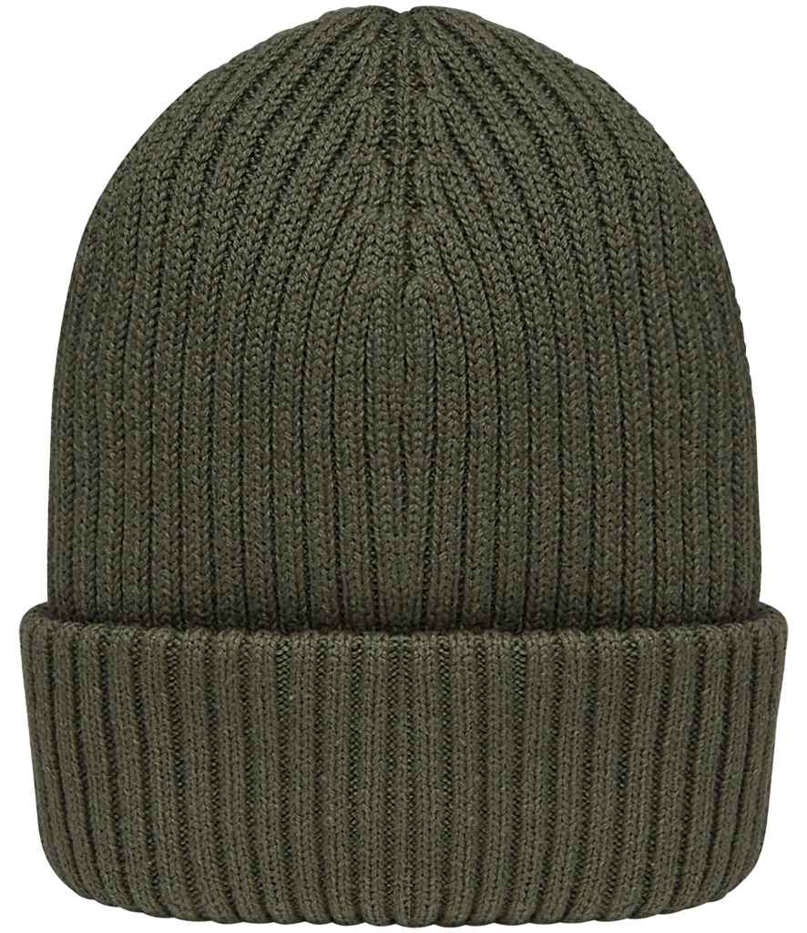Native Spirit Wide Cuffed Beanie - Khaki