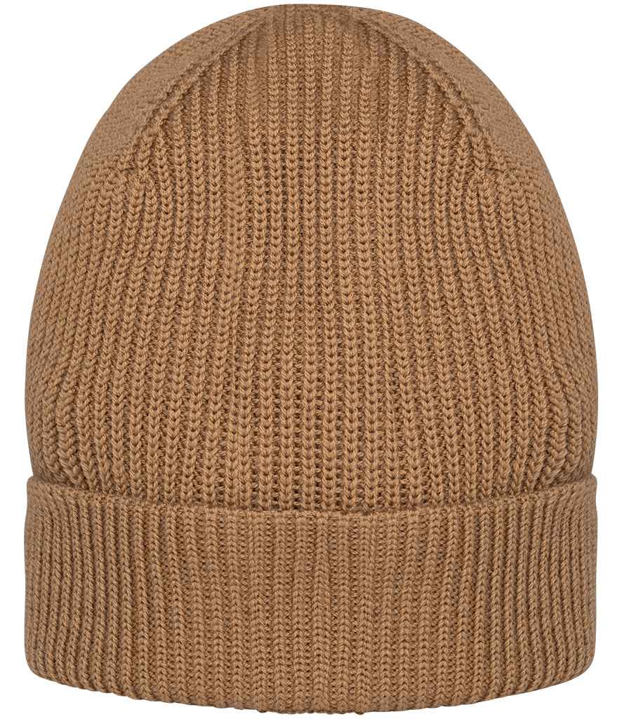 Native Spirit Merino Wool Beanie - Dark Camel