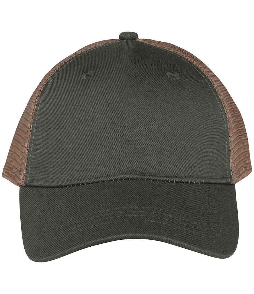 Native Spirit 5 Panel Trucker Cap - Organic Khaki/Beige