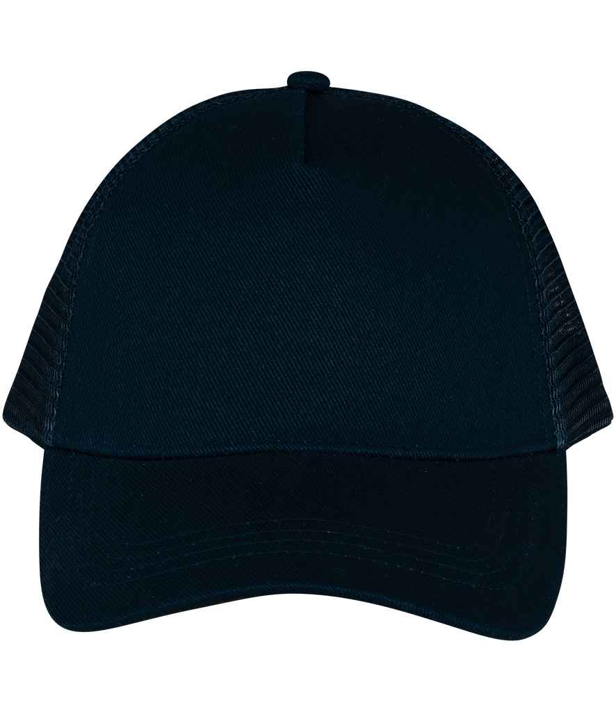Native Spirit 6 Panel Trucker Cap - Black