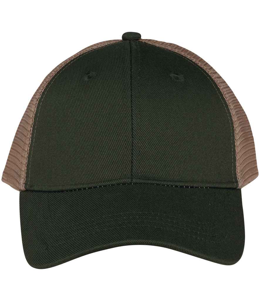 Native Spirit 6 Panel Trucker Cap - Organic Khaki/Beige