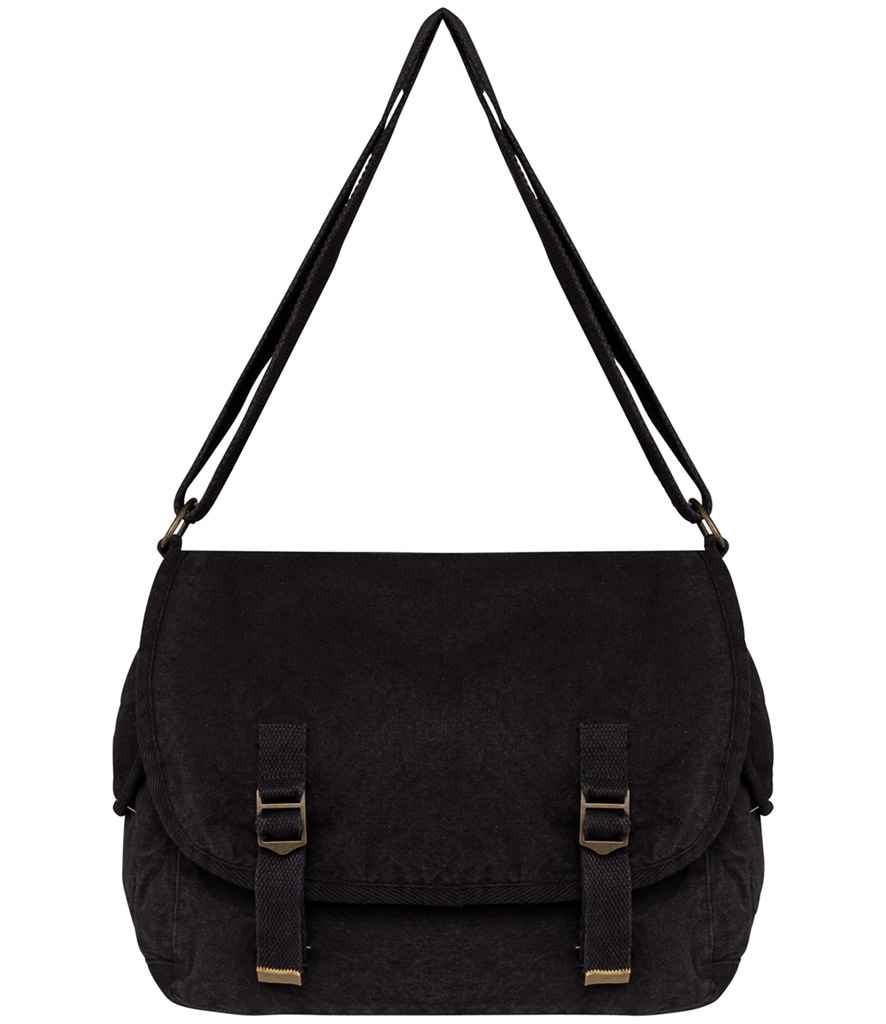 Native Spirit Faded Messenger Bag - Washed Black