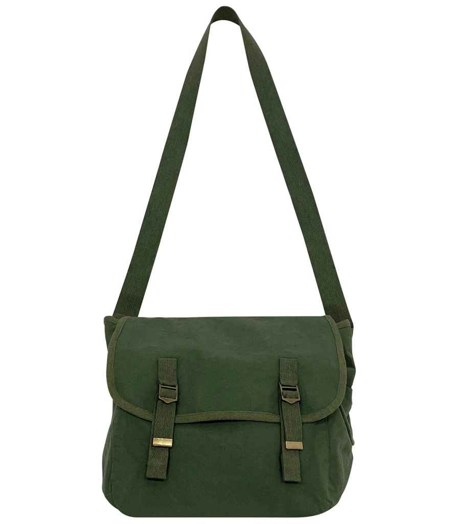 Native Spirit Faded Messenger Bag - Washed Organic Khaki