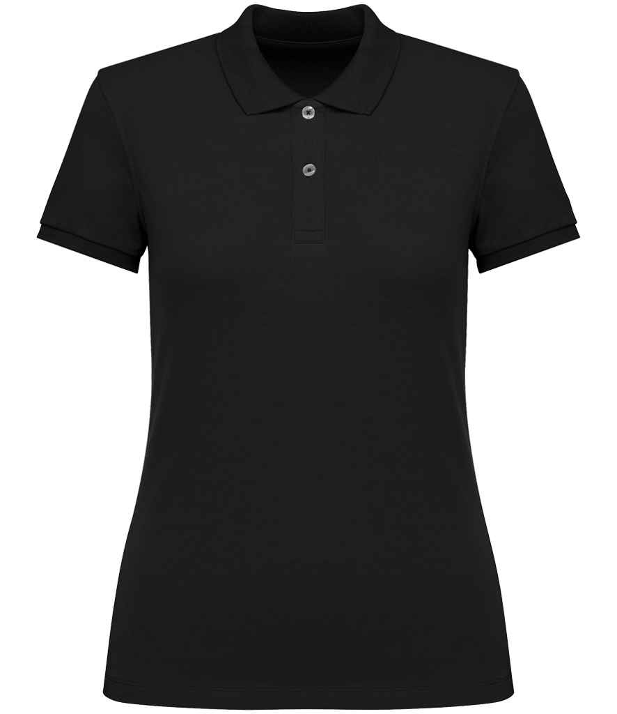 Native Spirit Ladies Piqué Polo Shirt - Black