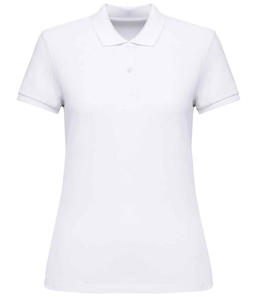 Native Spirit Ladies Piqué Polo Shirt - White