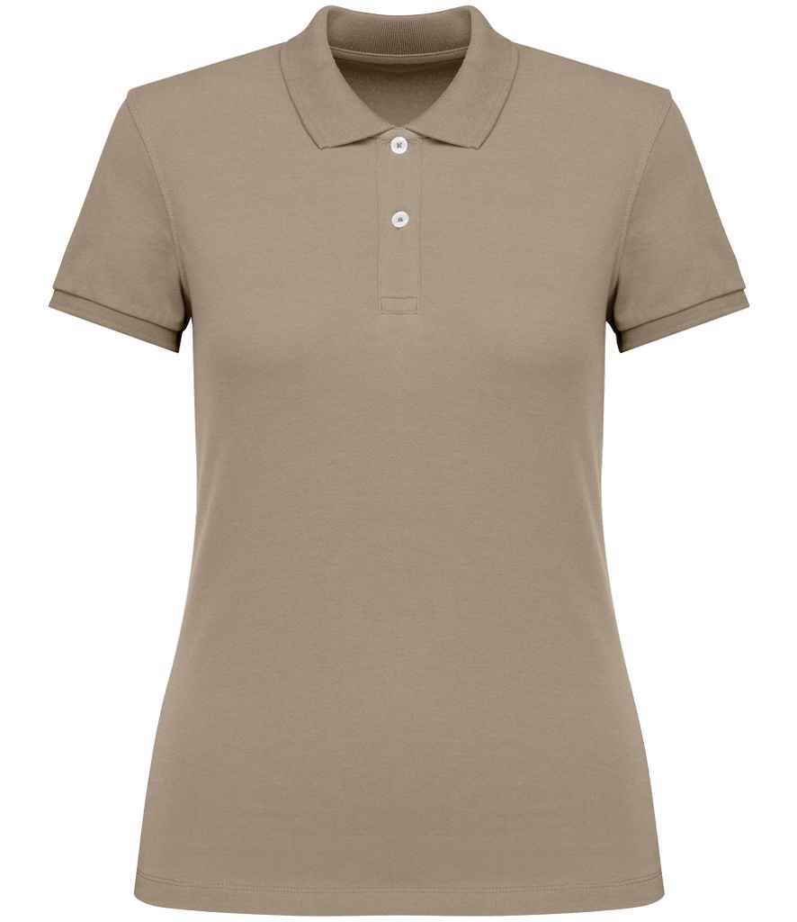 Native Spirit Ladies Piqué Polo Shirt - Wet Sand