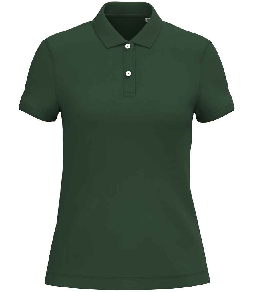 Native Spirit Ladies Piqué Polo Shirt - Forest Green