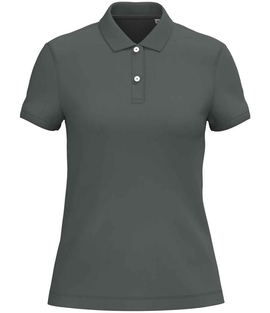 Native Spirit Ladies Piqué Polo Shirt - Iron Grey