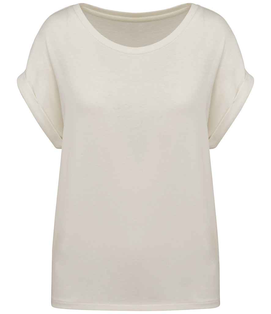 Native Spirit Ladies Roll-Up Sleeve T-Shirt - Ivory