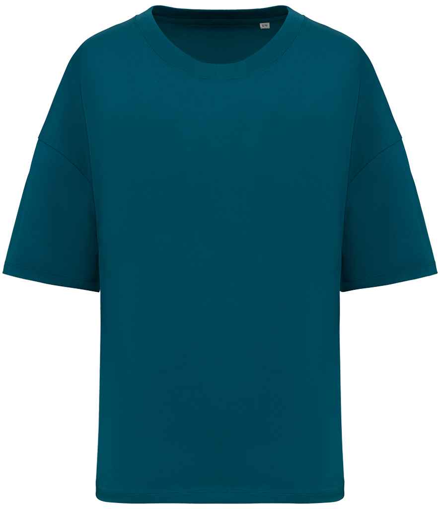 Native Spirit Ladies Oversized T-Shirt - Peacock Green