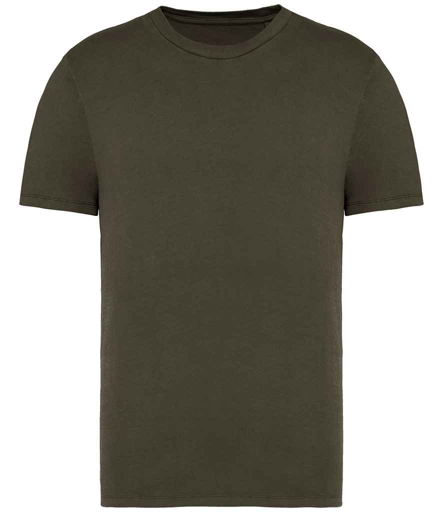 Native Spirit Unisex Faded T-Shirt - Washed Organic Khaki