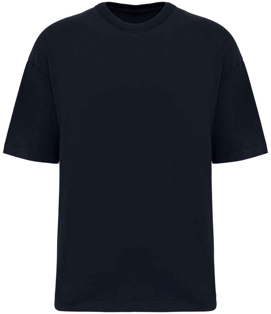 Native Spirit Oversize Washed Effect T-Shirt - Washed Navy
