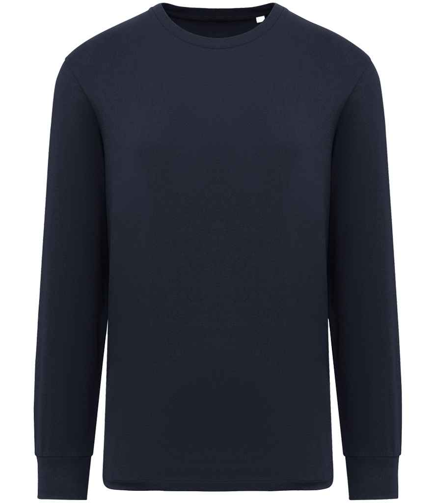 Native Spirit Unisex Crew Neck Long Sleeve T-Shirt - Navy