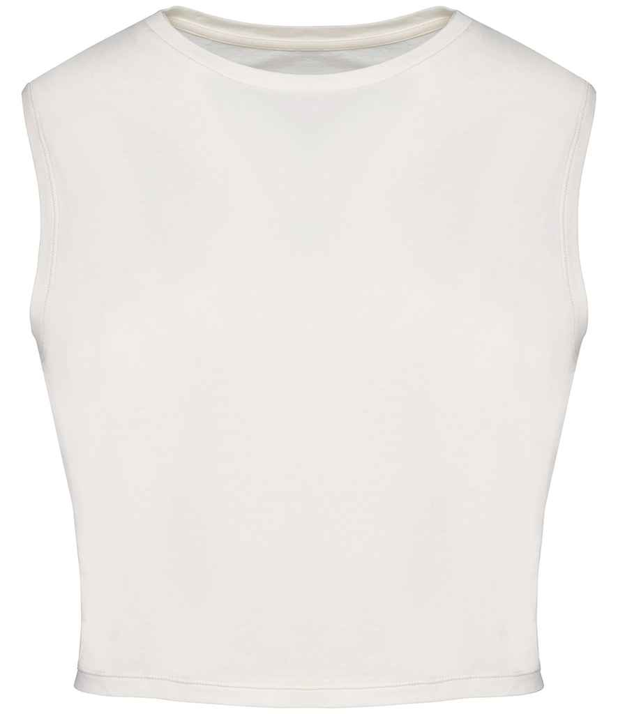 Native Spirit Ladies Cropped Tank Top - Washed Ivory