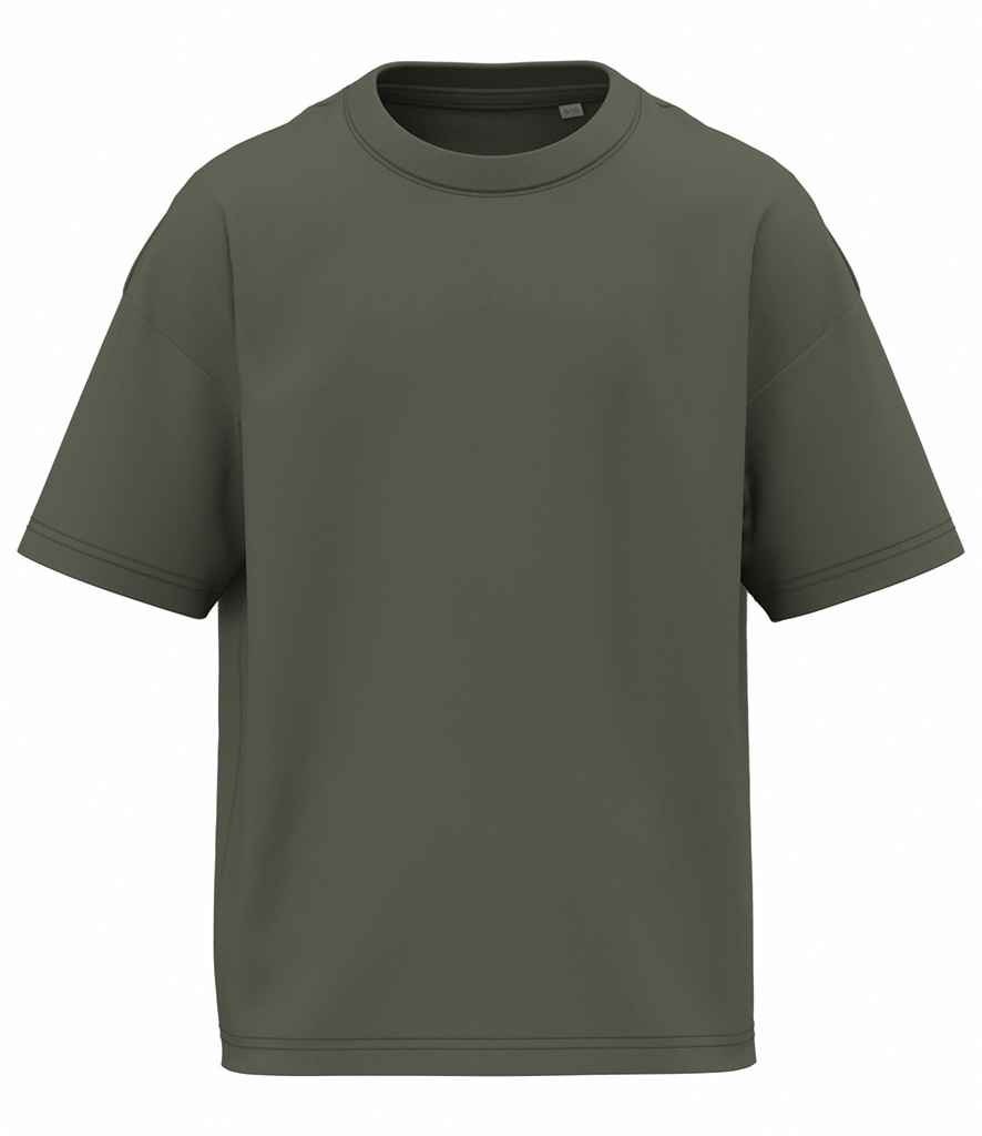 Native Spirit Kids Oversized T-Shirt - Organic Khaki