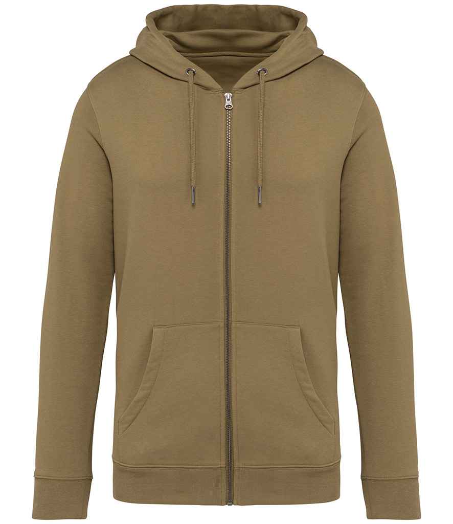 Native Spirit Unisex Full Zip Hoodie - Light Olive Green