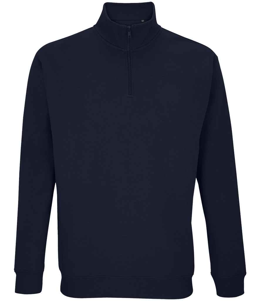 SOL'S Unisex Conrad 1/4 Zip Sweatshirt - French Navy