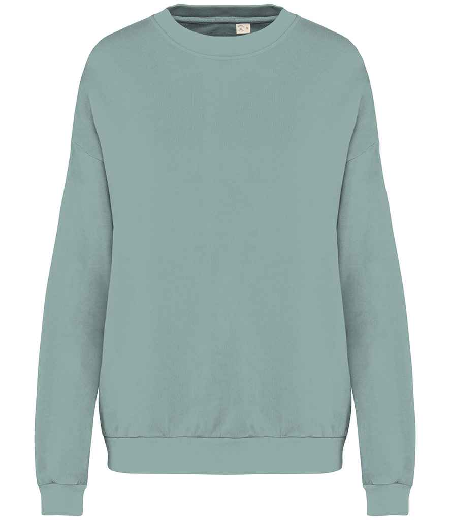 Native Spirit Unisex Terry 280 Oversized Sweatshirt - Washed Jade Green