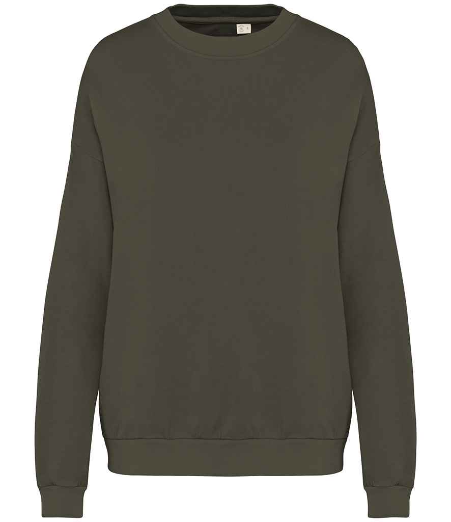 Native Spirit Unisex Terry 280 Oversized Sweatshirt - Washed Organic Khaki