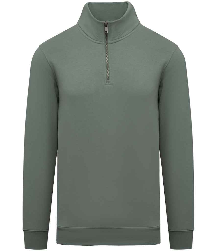 Native Spirit 1/4 Zip Sweatshirt - Moss