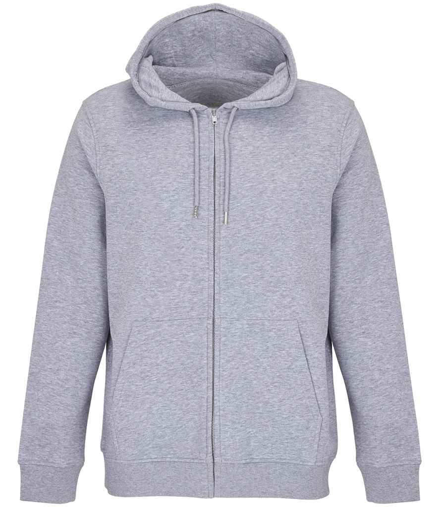 SOL'S Unisex Calipso Full Zip Hoodie - Grey Marl