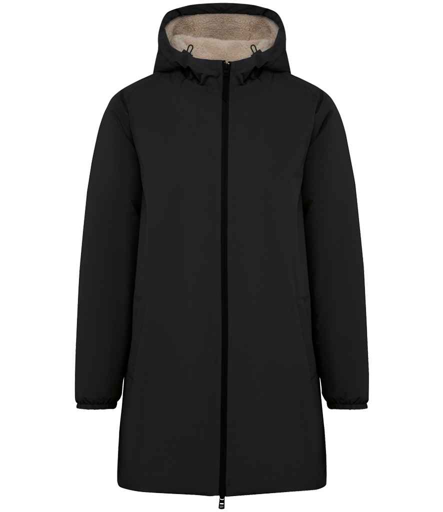 Native Spirit Unisex Sherpa Lined Waterproof Jacket - Black