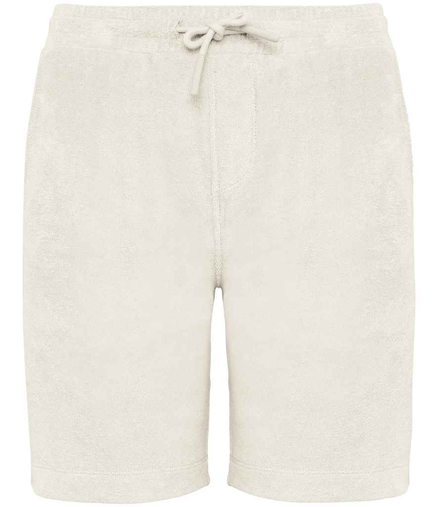 Native Spirit Kids Drawcord Terry Towel Shorts - Ivory