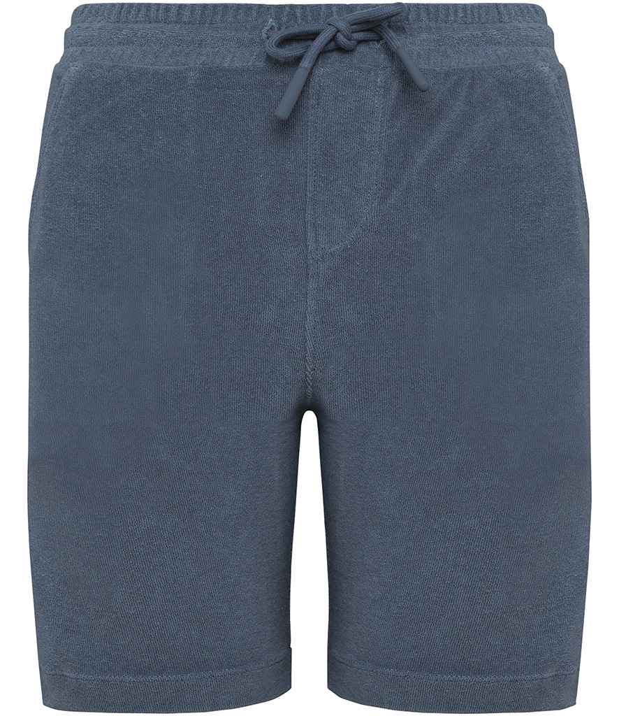 Native Spirit Kids Drawcord Terry Towel Shorts - Mineral Grey