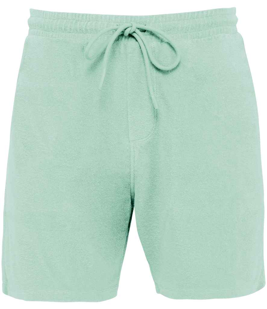 Native Spirit Terry Towel Shorts - Brook Green