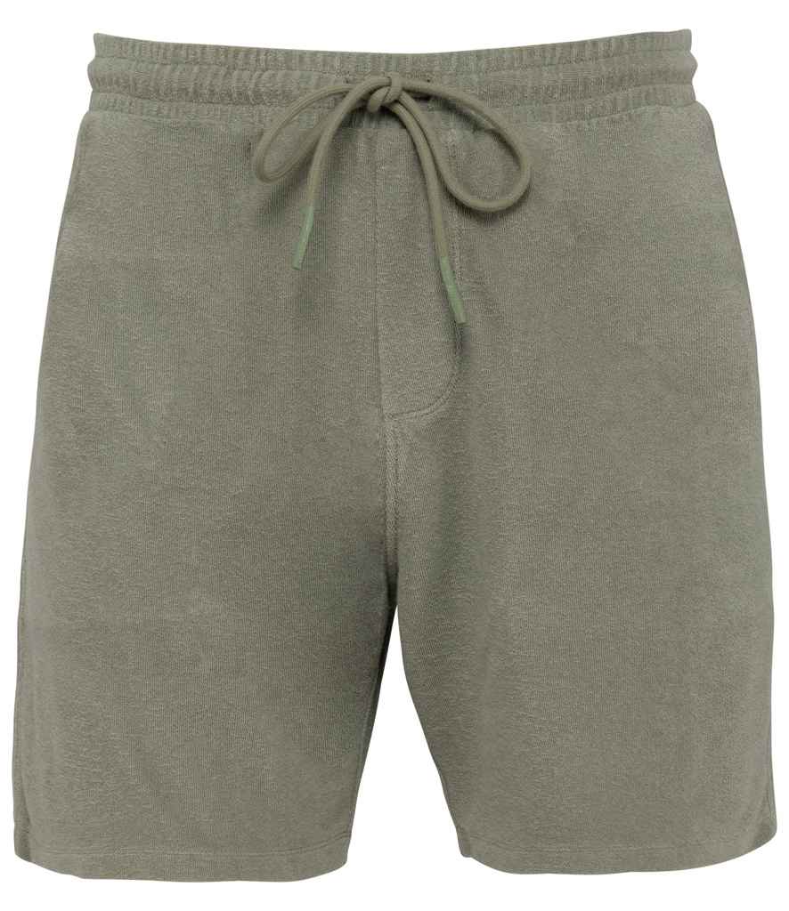 Native Spirit Terry Towel Shorts - Almond Green
