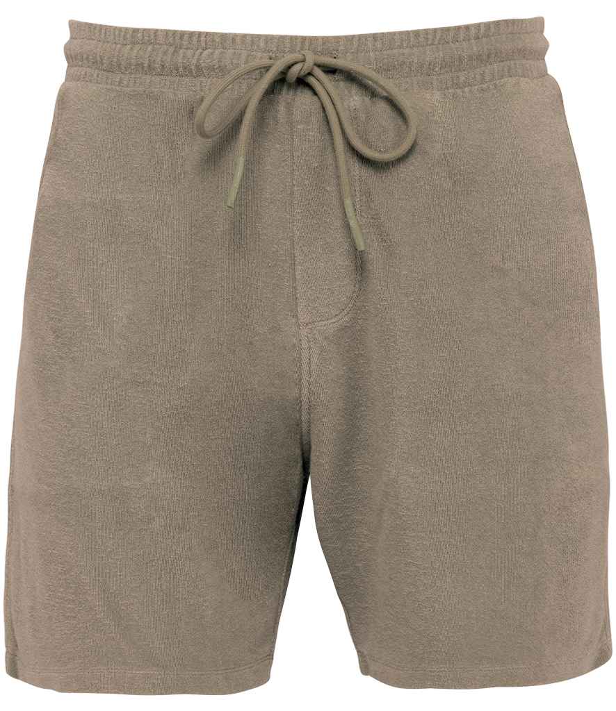 Native Spirit Terry Towel Shorts - Cream Coffee