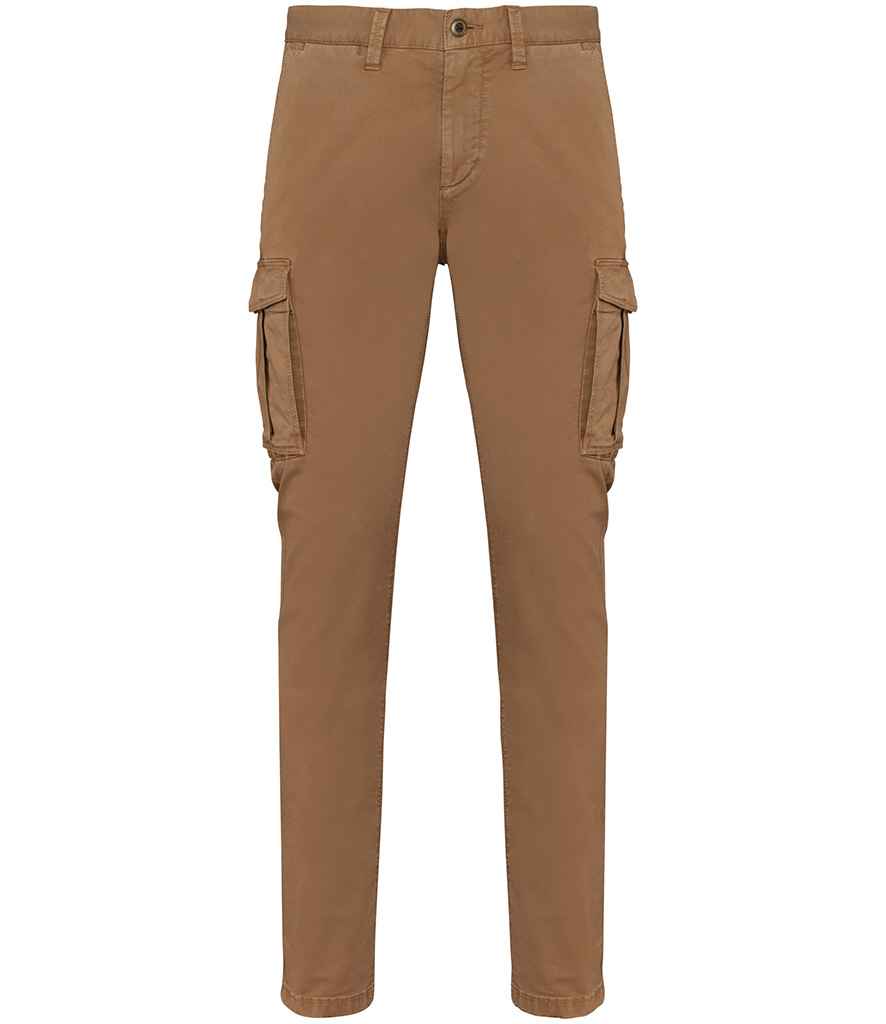 Native Spirit Washed Cargo Trousers - Washed Dark Camel