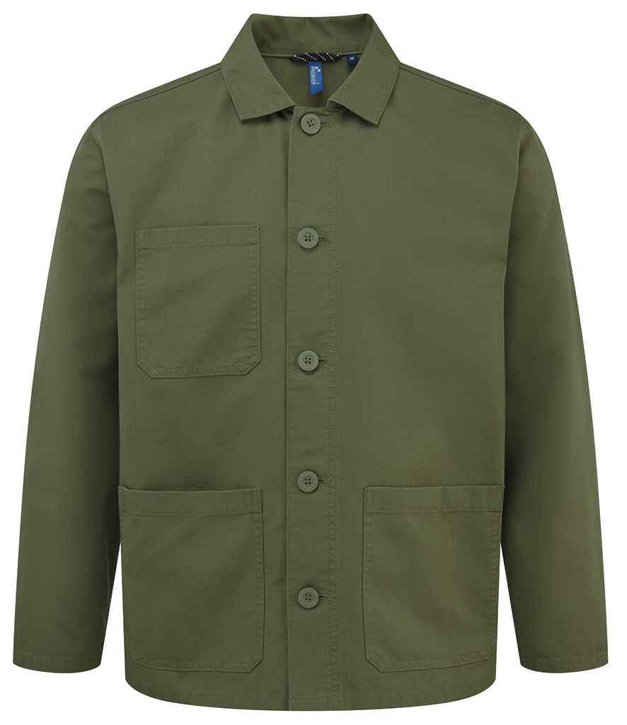 Premier Unisex Utility 2.0 Chore Jacket - Stay Olive