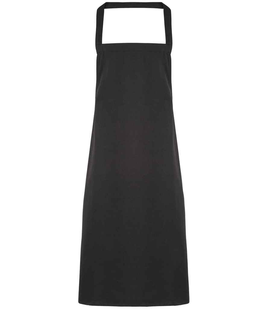 Premier Organic Cotton Bib Apron - Black