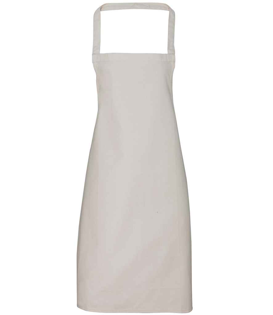 Premier Organic Cotton Bib Apron - Natural