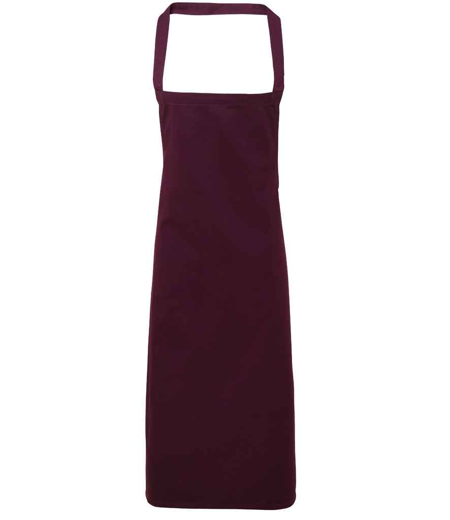 Premier Organic Cotton Bib Apron - Aubergine