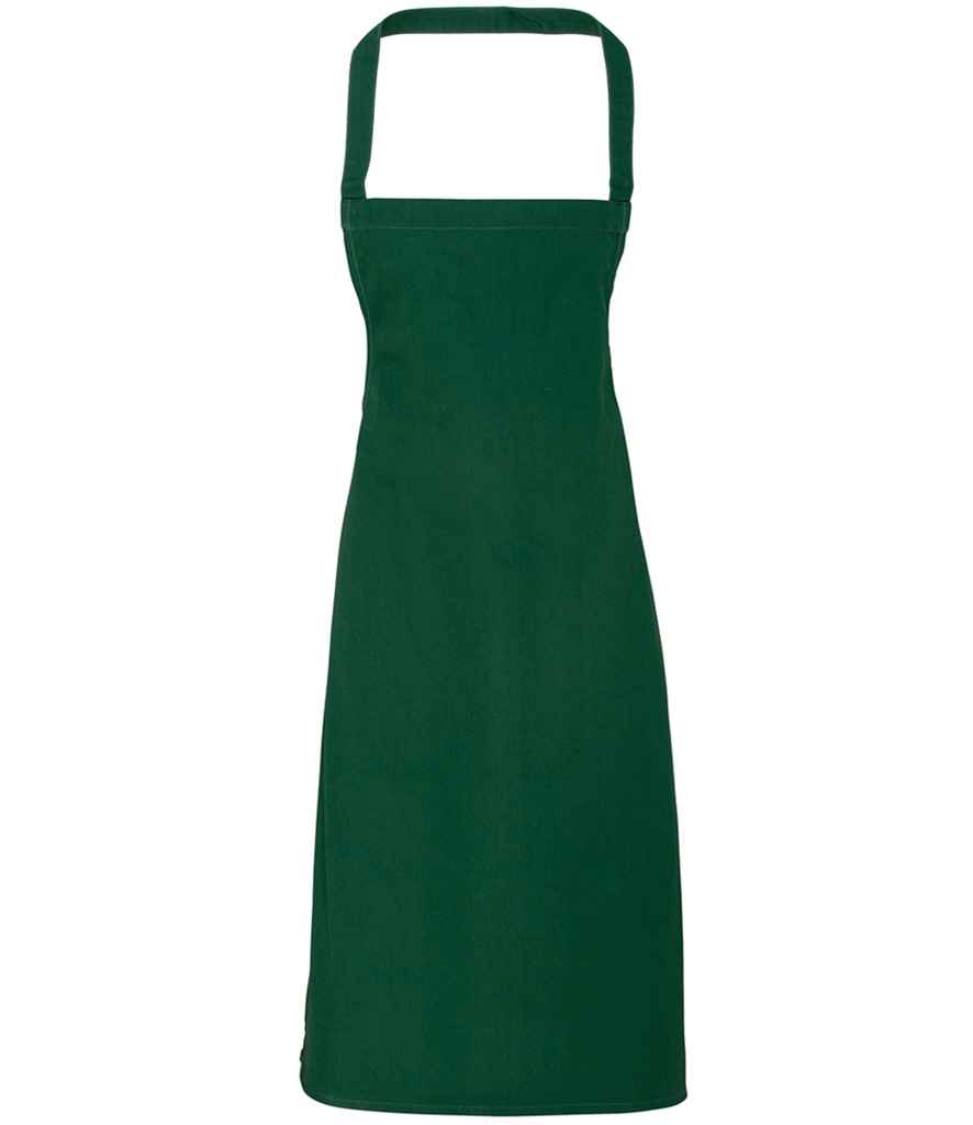 Premier Organic Cotton Bib Apron - Bottle Green