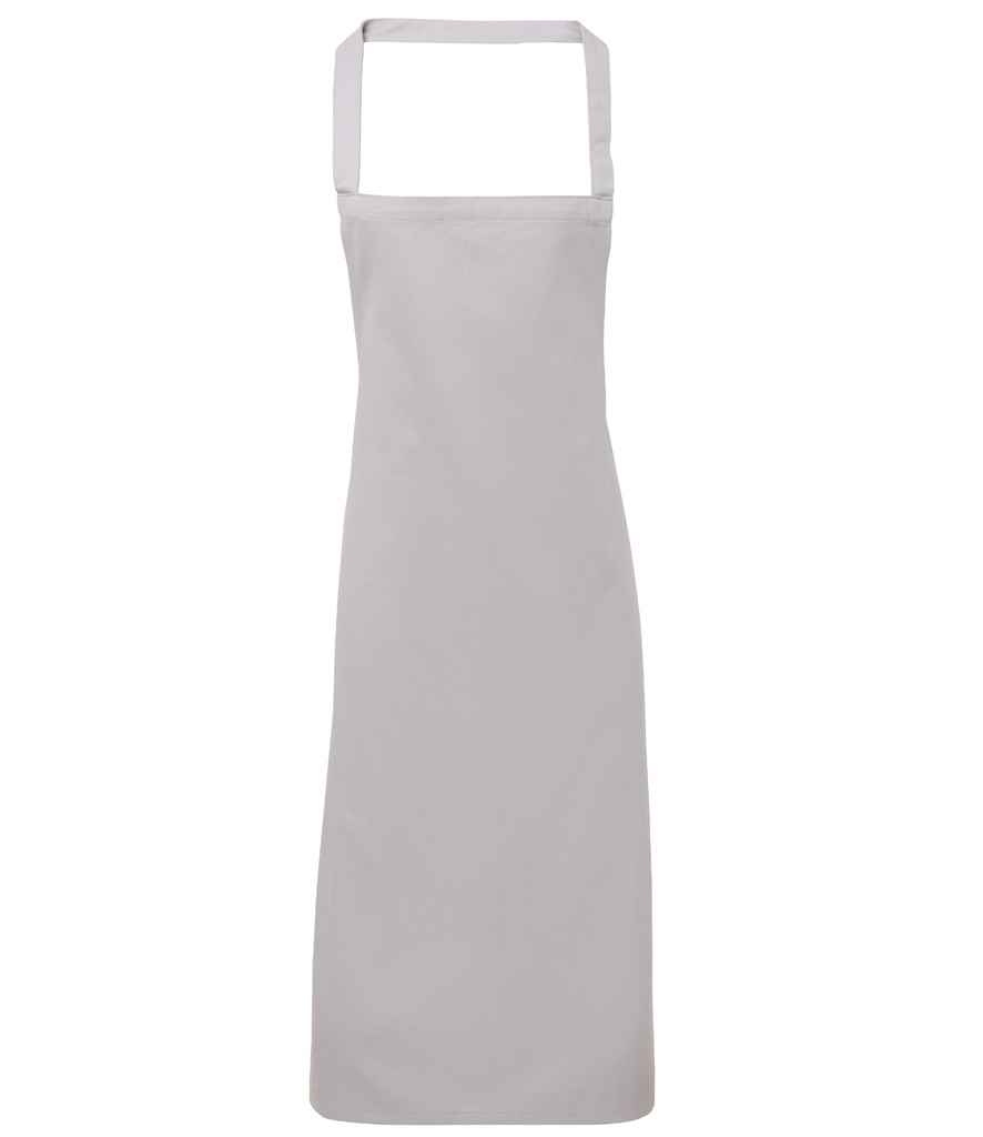 Premier Organic Cotton Bib Apron - Silver