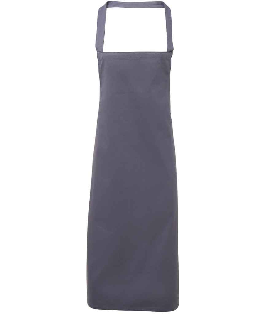 Premier Organic Cotton Bib Apron - Steel