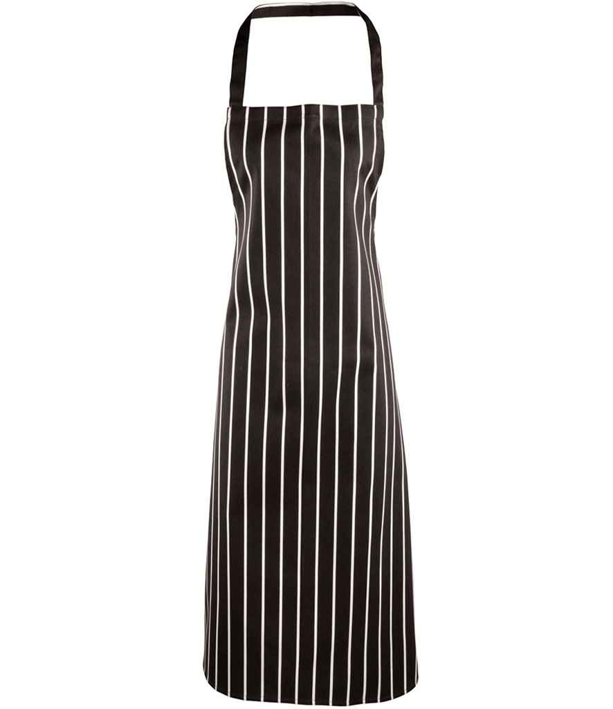 Premier Stripe Apron - Black/White