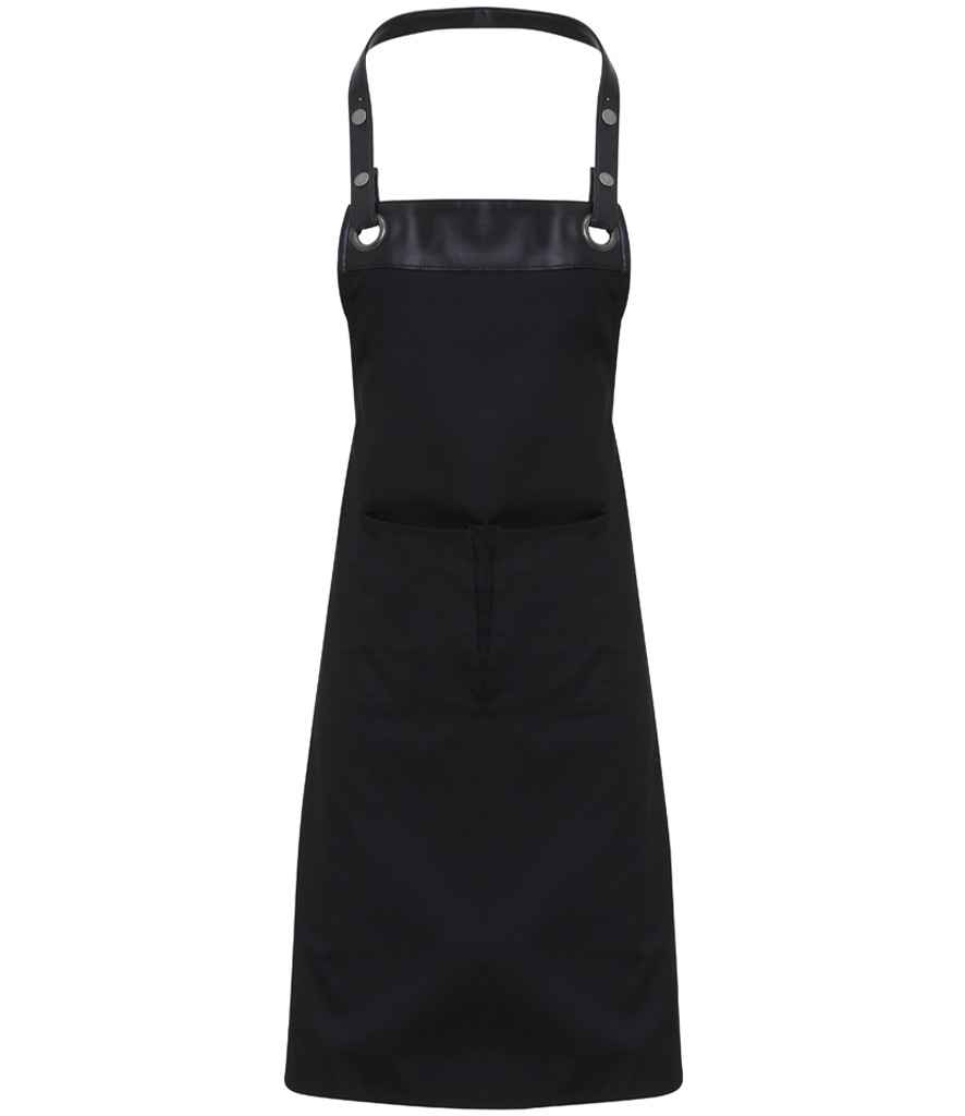 Premier Espresso Bib Apron - Black/Black