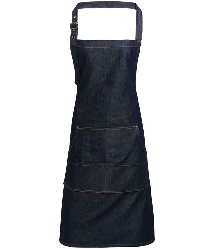 Premier Denim Bib Apron - Indigo Denim
