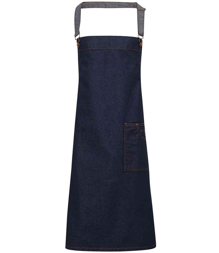 Premier District Bib Apron - Indigo Denim