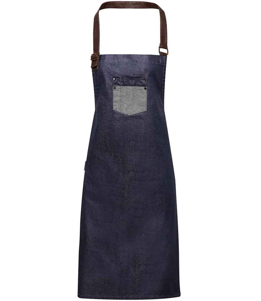 Premier Division Bib Apron - Indigo Denim