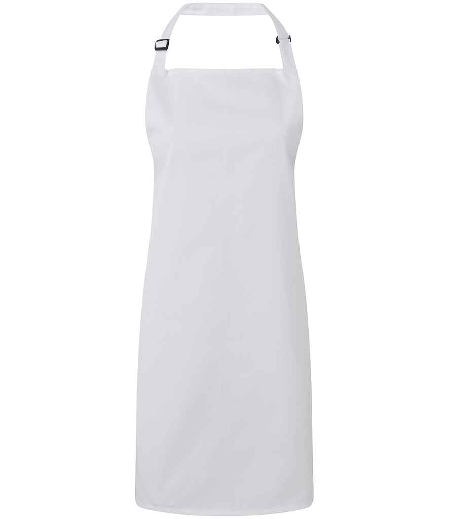 Premier 'Colours' Bib Apron - White