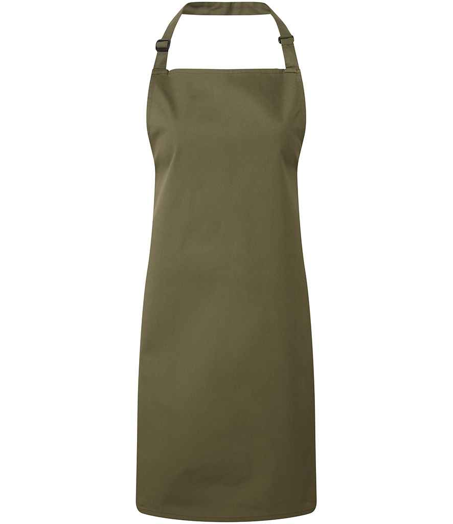 Premier 'Colours' Bib Apron - Olive Green