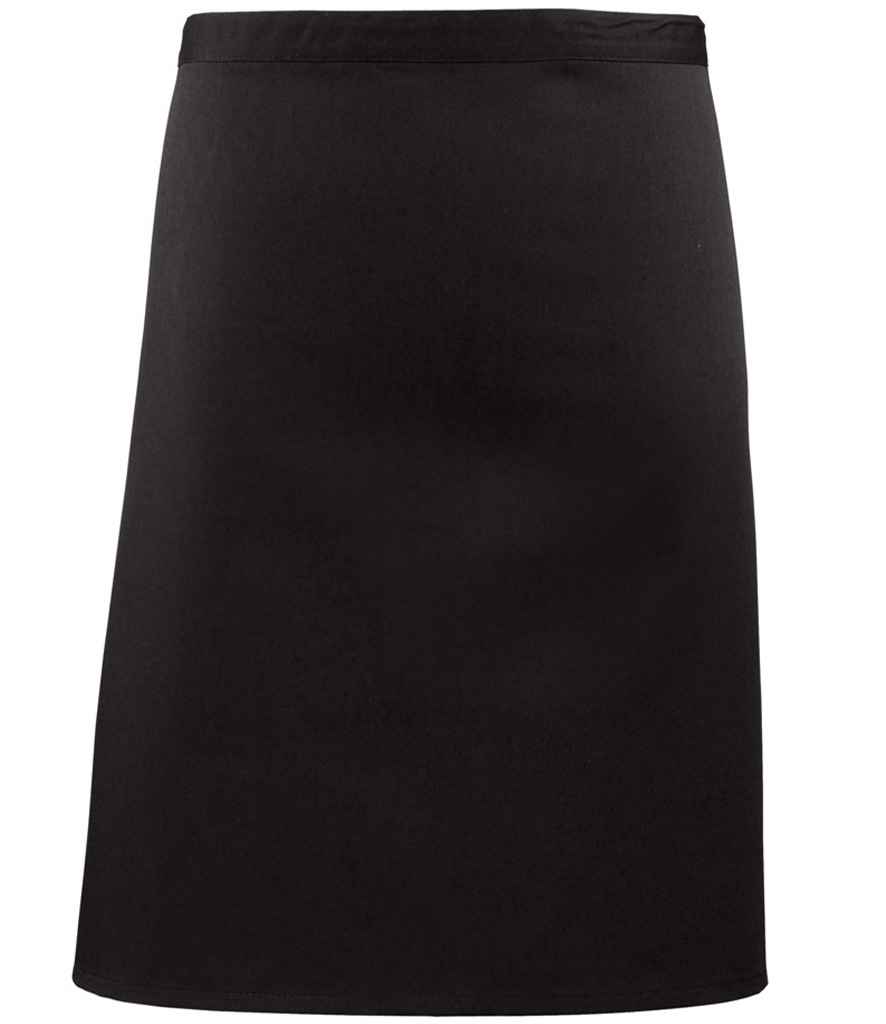 Premier 'Colours' Mid Length Apron - Black