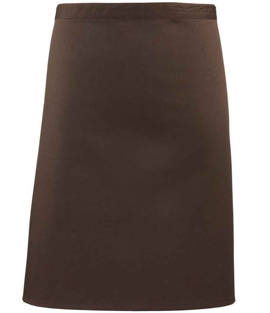 Premier 'Colours' Mid Length Apron - Brown