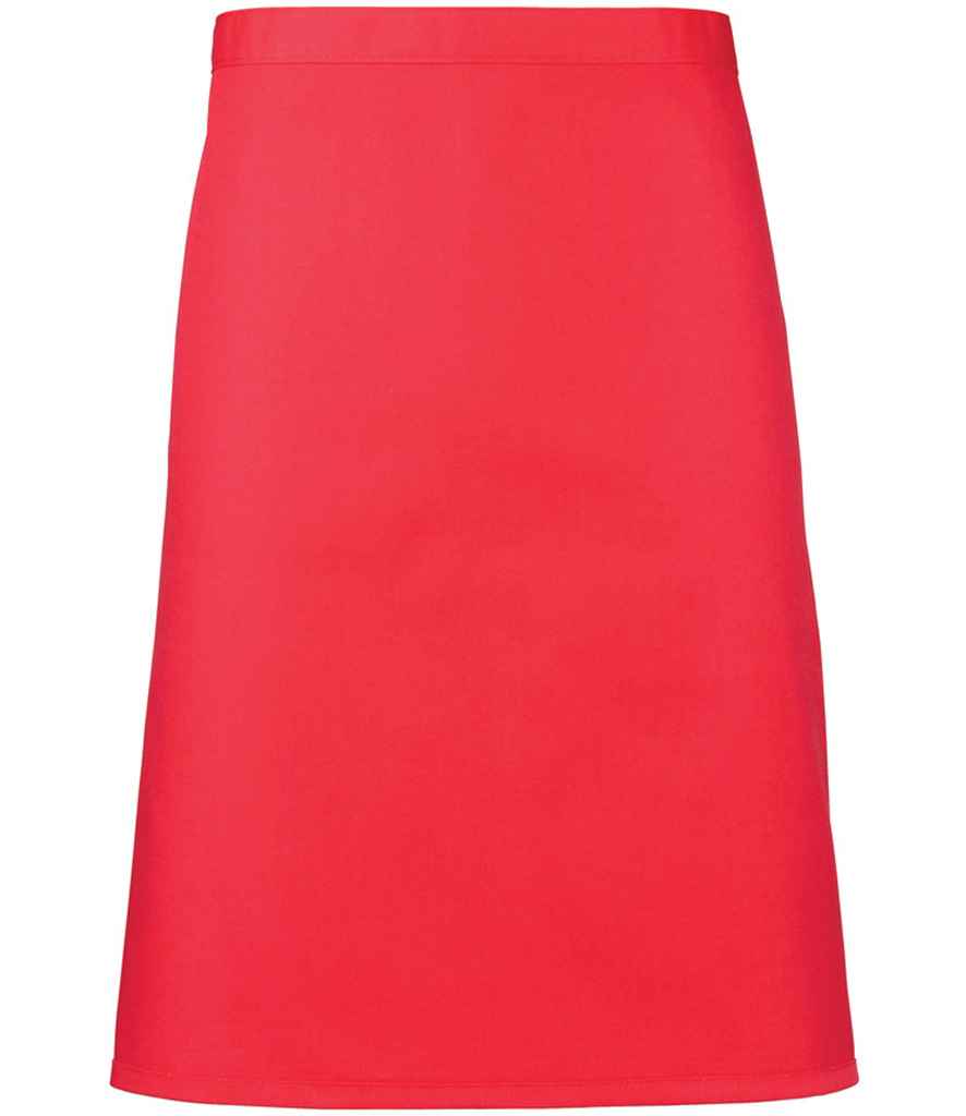 Premier 'Colours' Mid Length Apron - Strawberry Red