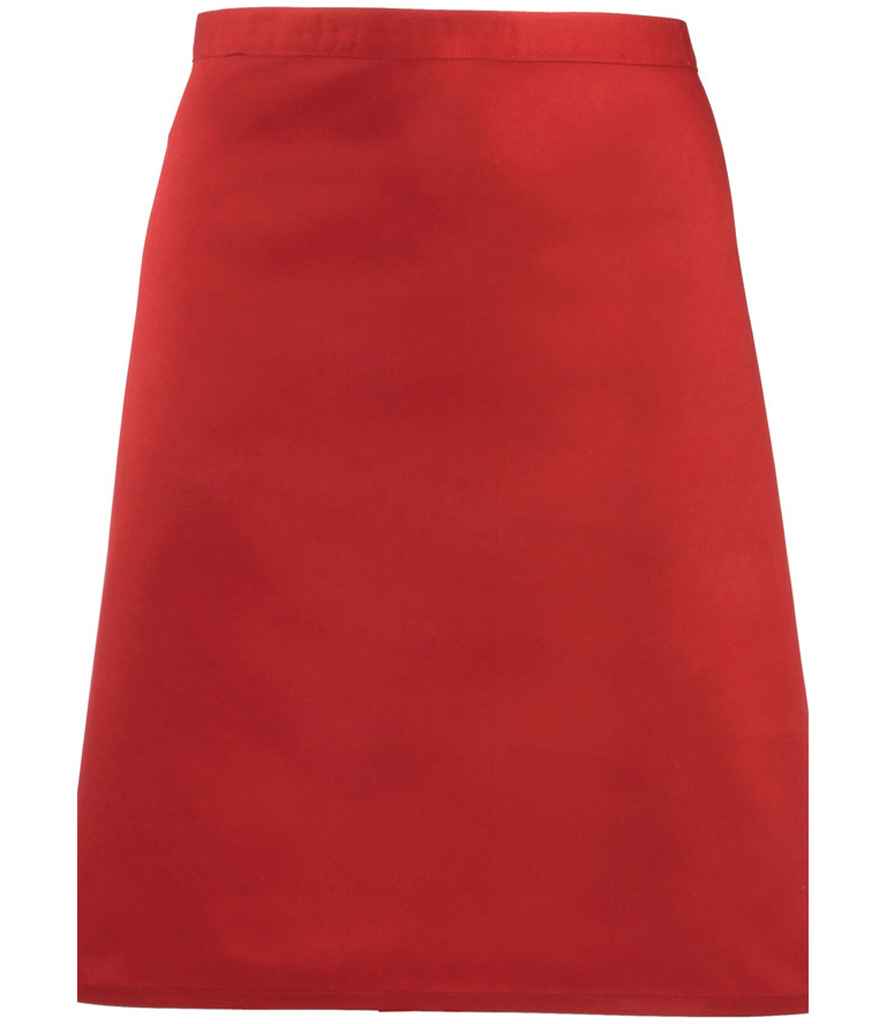 Premier 'Colours' Mid Length Apron - Red